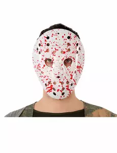 Masque de hockey ensanglanté