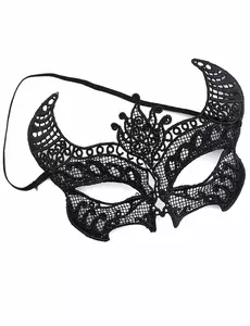 Masque dentelle noir femme