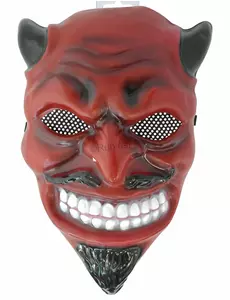PVC duivel masker voor volwassenen