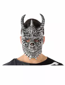 Masque dragon gris adulte