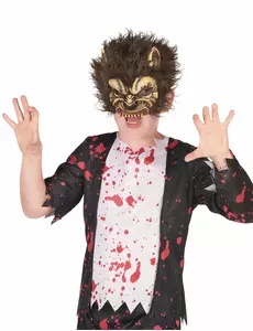 Masque en latex loup garou enfant