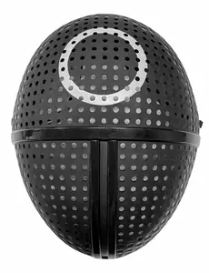 Masque en plastique gardien de jeu symbole rond adulte