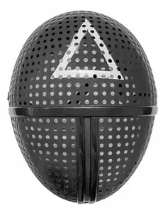 Masque en plastique gardien de jeu symbole triangle adulte