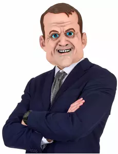 Humoristisch Emmanuel masker voor volwassenen