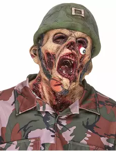 Masque latex soldat zombie adulte