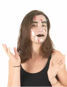 Masque transparent Impact de balles adulte