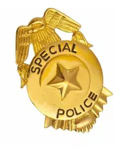 Badge de police or