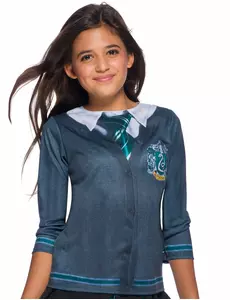 T-shirt imprimé Serpentard™ Harry Potter enfant, Taille: 8–10 ans (123 à 140 cm)