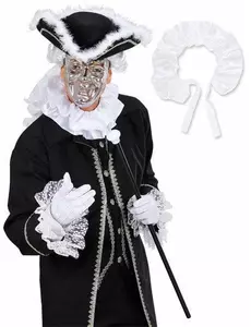 Collerette en satin baroque blanc