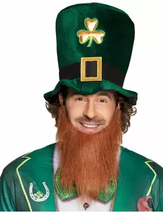 Saint Patrick hoge hoed met baard
