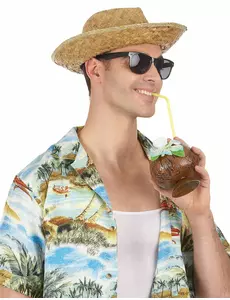 Chapeau Panama en paille adulte
