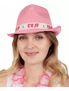 Roze vrijgezellenfeesthoed voor volwassenen