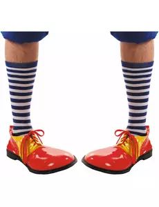 Chaussettes rayées bleues et blanches adulte