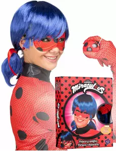 Coffret perruque et masque Ladybug™ adulte