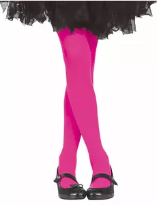 Collants fuchsia opaques fille