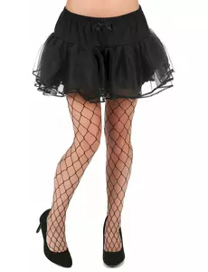 Collants résille mailles larges noires femme