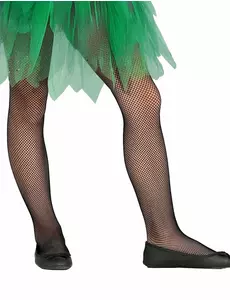 Zwarte visnet panty's voor kinderen