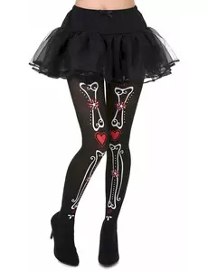 Collants squelette Dia de los muertos femme