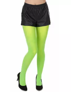 Collants vert fluo adulte, Taille: Medium/Large