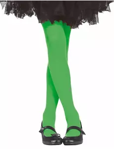 Collants verts opaques fille