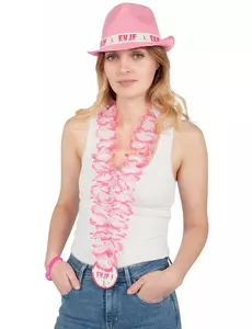 Vrijgezellenfeest Roze Bloemenketting