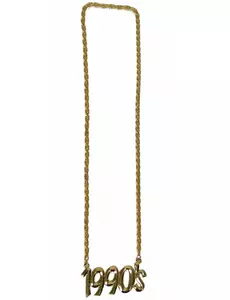 Collier doré année 1990 adulte