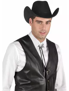 Zilverkleurige sheriff ketting voor volwassenen