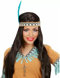 Indiaanse goudkleurige totem ketting voor volwassenen