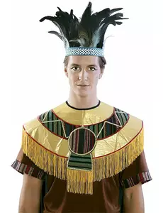 Couronne à plumes Aztèque adulte