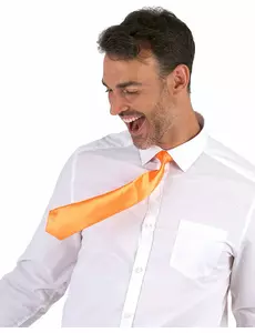Cravate orange adulte