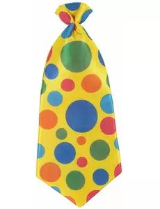 Cravate à pois clown adulte