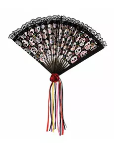 Dia de los Muertos waaier voor volwassenen