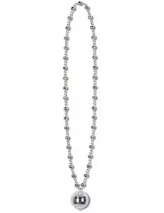 Collier argent boule Disco