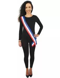 Écharpe maire bleu blanc rouge adulte