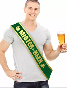 Echarpe Mister Beer verte homme