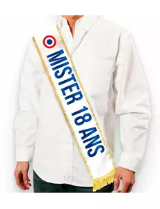 Driekleurige Mister 18 ans sjaal