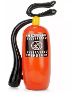 Opblaasbare oranje brandblusser