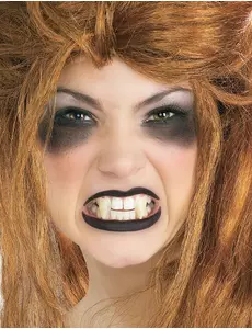 Fausses canines de vampire blanches adulte
