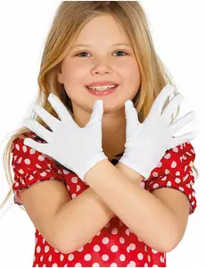Gants courts blancs enfant