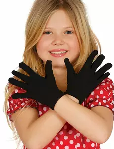 Gants courts noirs enfant