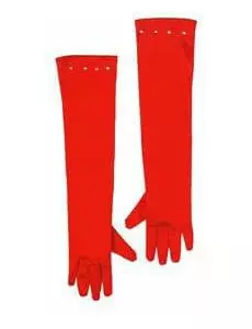 Gants longs rouges enfant