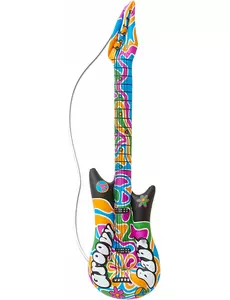Guitare gonflable hippie 105 cm