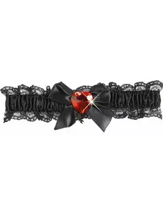 Sexy kanten kousenband met roze hart voor vrouwen