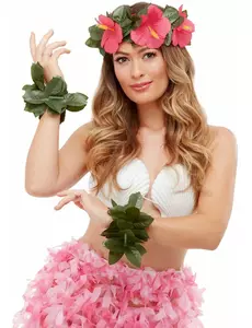 Kit accessoires Luau Tiki Hawaï adulte