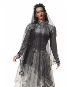 Long voile avec squelettes femme