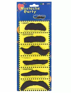 Set van 6 snorren voor volwassenen