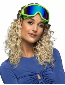 Lunettes de ski vert fluo adultes