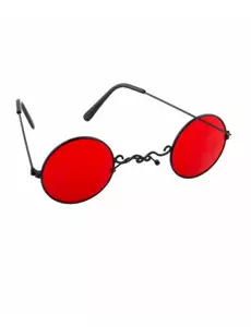 Lunettes gothiques rouges adulte