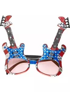 Amerikaanse rockgitaar bril voor volwassenen