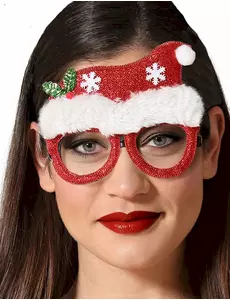 Humoristische bril kerstmuts volwassenen
